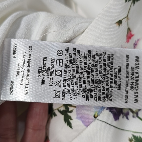 {Ted Baker London} Camila Hedgerow Wrap Skirt - Ted Size 1 (SMALL) - Picture 17 of 17